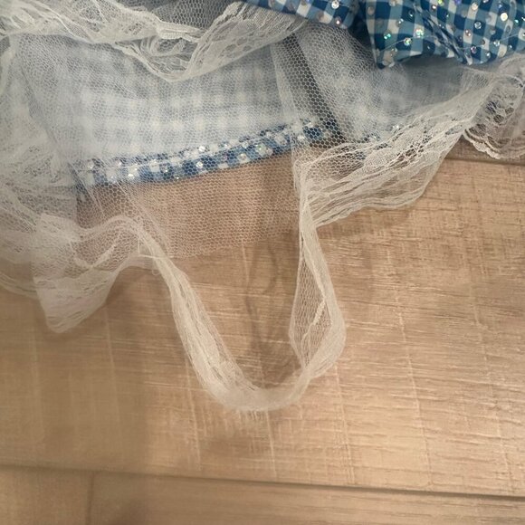 CUSTOM MADE YOUTH GIRL WIZARD OF OZ DOROTHY DANCE COSTUME COMPETITION SIZE 8 - Picture 6 of 9